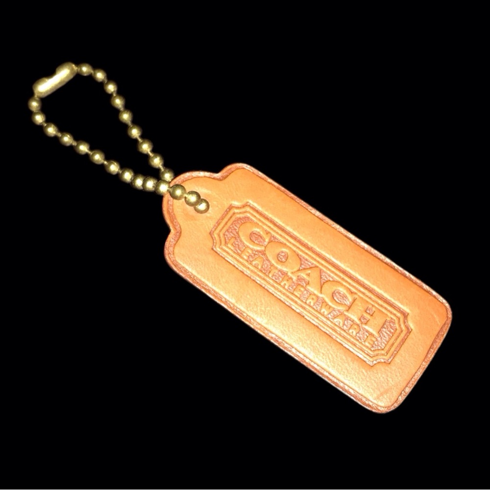 Vintage Tan Color Coach Bag Charm